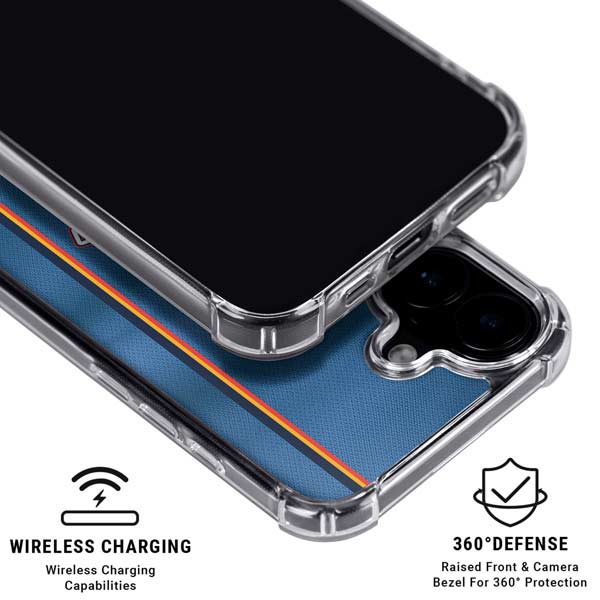 NBA Oklahoma City Thunder Jersey iPhone 16 Plus Clear Case