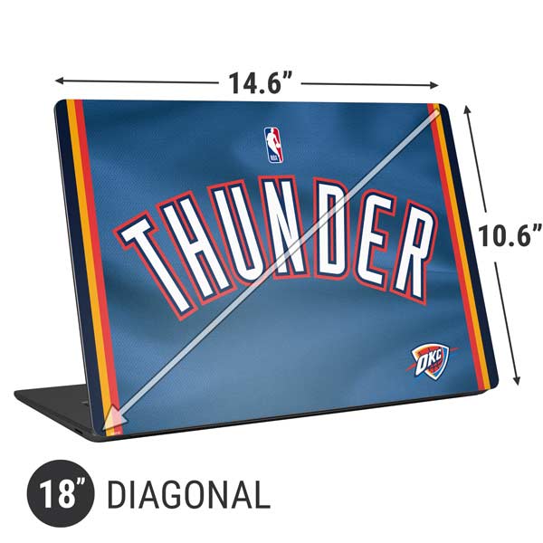 NBA Oklahoma City Thunder Jersey Universal Laptop 18in (14.6 x 10.6in) Skin
