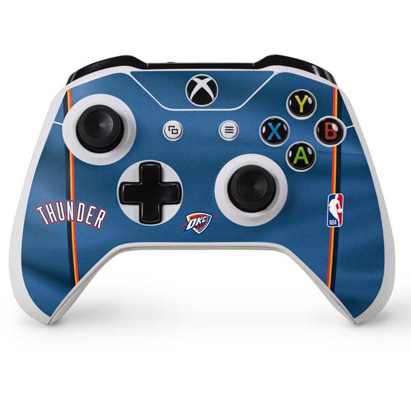 NBA Oklahoma City Thunder Jersey Xbox One S Console and Controller Bundle Skin