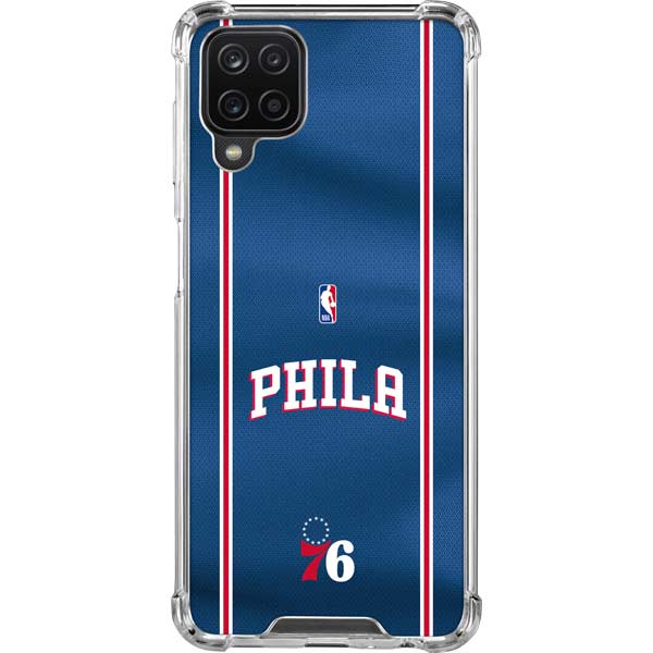NBA Philadelphia 76ers Jersey Galaxy A12 Clear Case