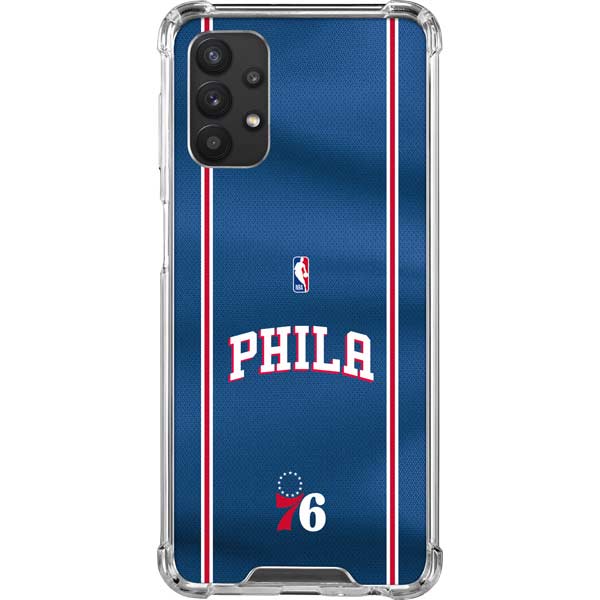 NBA Philadelphia 76ers Jersey Galaxy A32 5G Clear Case