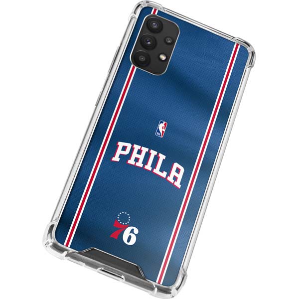 NBA Philadelphia 76ers Jersey Galaxy A32 5G Clear Case
