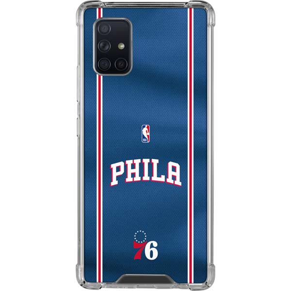 NBA Philadelphia 76ers Jersey Galaxy A71 5G Clear Case