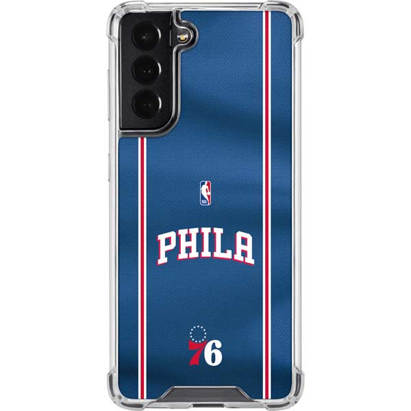 NBA Philadelphia 76ers Jersey Galaxy S22 Clear Case