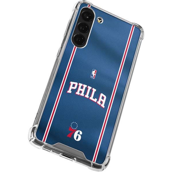 NBA Philadelphia 76ers Jersey Galaxy S23 Plus Clear Case