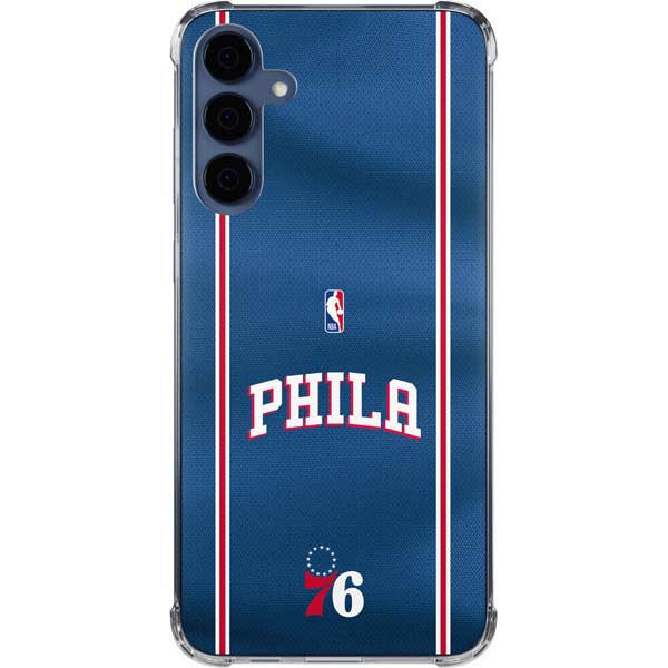 NBA Philadelphia 76ers Jersey Galaxy S24 Clear Case