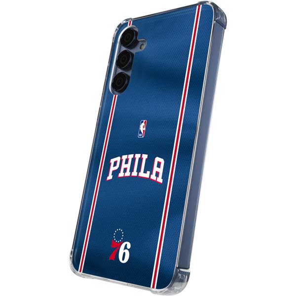 NBA Philadelphia 76ers Jersey Galaxy S24 Clear Case