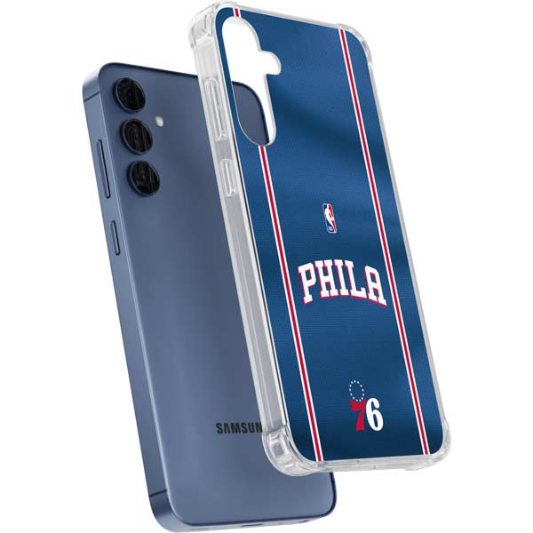 NBA Philadelphia 76ers Jersey Galaxy S24 Clear Case