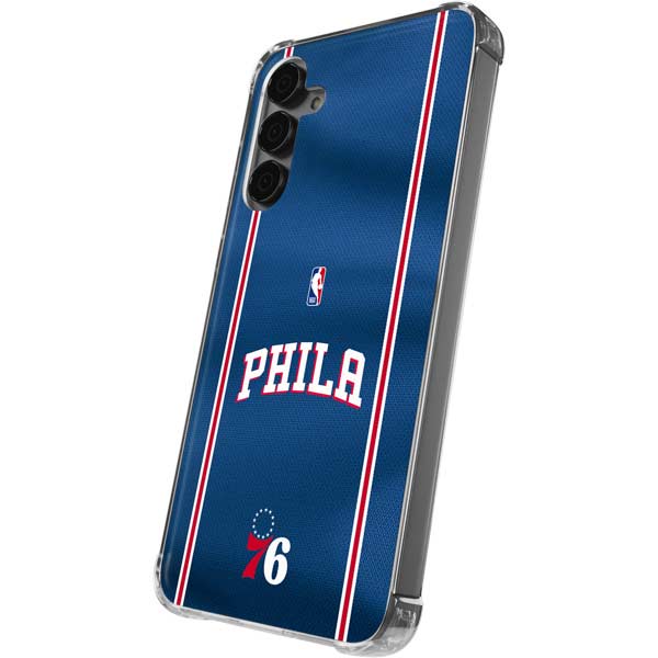 NBA Philadelphia 76ers Jersey Galaxy S24 Plus Clear Case