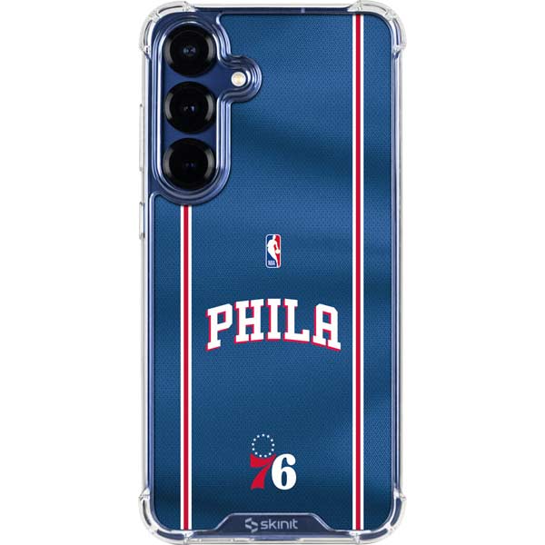 NBA Philadelphia 76ers Jersey Galaxy S25 Plus Clear Case