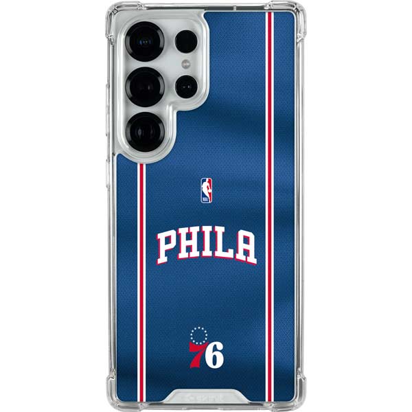 NBA Philadelphia 76ers Jersey Galaxy S25 Ultra Clear Case