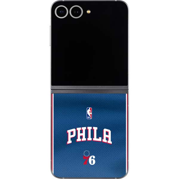 NBA Philadelphia 76ers Jersey Galaxy Z Flip6 Skin