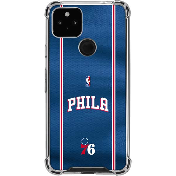 NBA Philadelphia 76ers Jersey Google Pixel 4a 5G Clear Case
