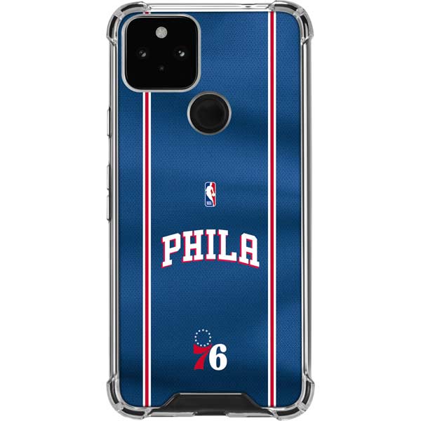 NBA Philadelphia 76ers Jersey Google Pixel 5 Clear Case