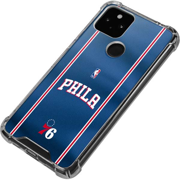 NBA Philadelphia 76ers Jersey Google Pixel 5 Clear Case
