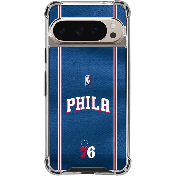 NBA Philadelphia 76ers Jersey Google Pixel 9/9 Pro Clear Case