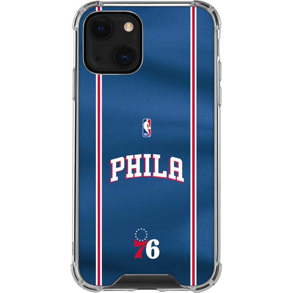 NBA Philadelphia 76ers Jersey iPhone 13 Clear Case