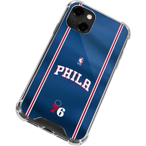 NBA Philadelphia 76ers Jersey iPhone 13 Clear Case