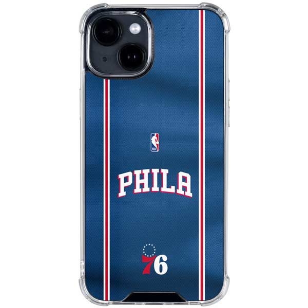 NBA Philadelphia 76ers Jersey iPhone 14 Plus Clear Case
