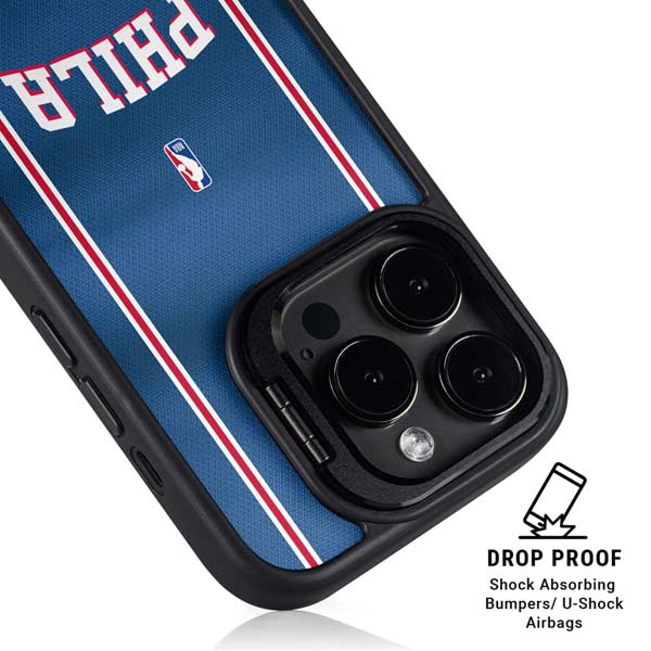 NBA Philadelphia 76ers Jersey iPhone 14 Pro Kickstand Case