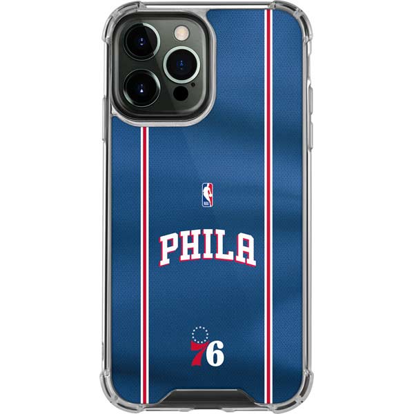 NBA Philadelphia 76ers Jersey iPhone 14 Pro Max Clear Case