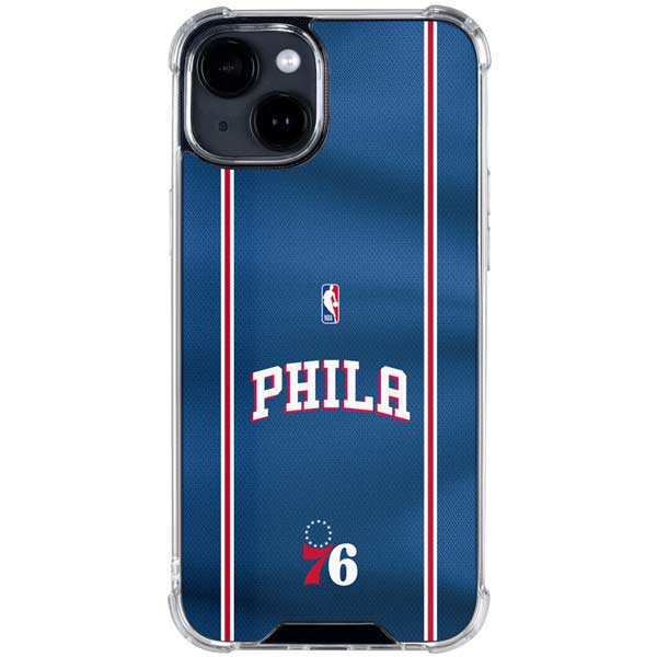 NBA Philadelphia 76ers Jersey iPhone 15 Clear Case