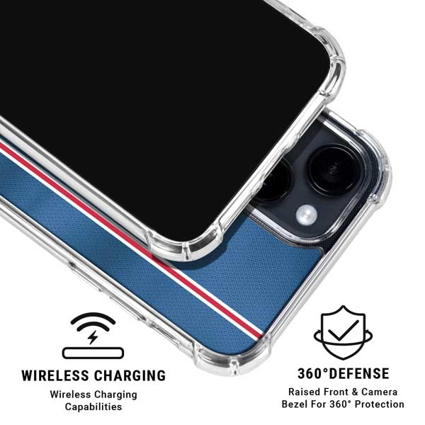 NBA Philadelphia 76ers Jersey iPhone 15 Plus Clear Case