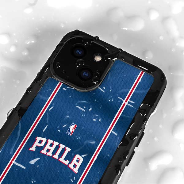 NBA Philadelphia 76ers Jersey iPhone 15 Plus Waterproof Case