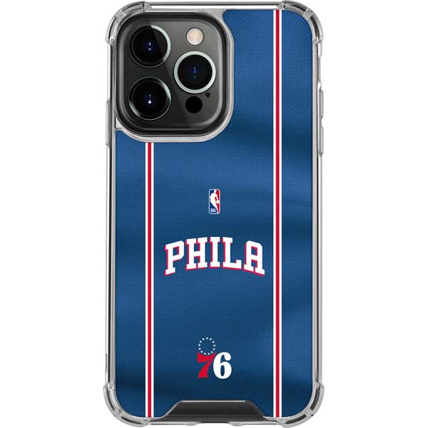 NBA Philadelphia 76ers Jersey iPhone 15 Pro Max Clear Case
