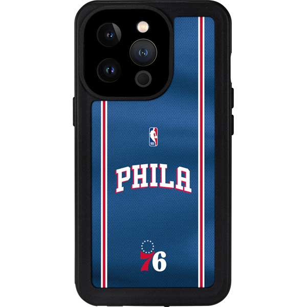 NBA Philadelphia 76ers Jersey iPhone 15 Pro Waterproof Case