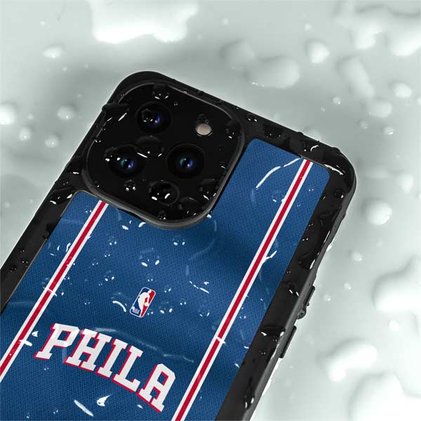 NBA Philadelphia 76ers Jersey iPhone 15 Pro Waterproof Case