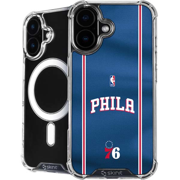 NBA Philadelphia 76ers Jersey iPhone 16 Plus MagSafe Case
