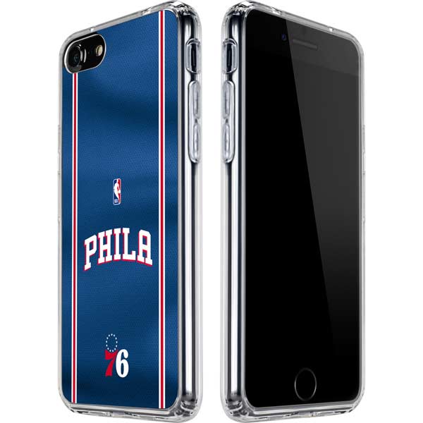NBA Philadelphia 76ers Jersey iPhone SE (2nd & 3rd Gen) Clear Case
