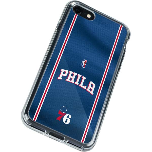 NBA Philadelphia 76ers Jersey iPhone SE (2nd & 3rd Gen) Clear Case