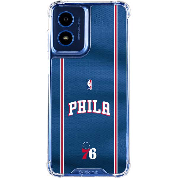 NBA Philadelphia 76ers Jersey Moto G Play 4G (2024) Clear Case