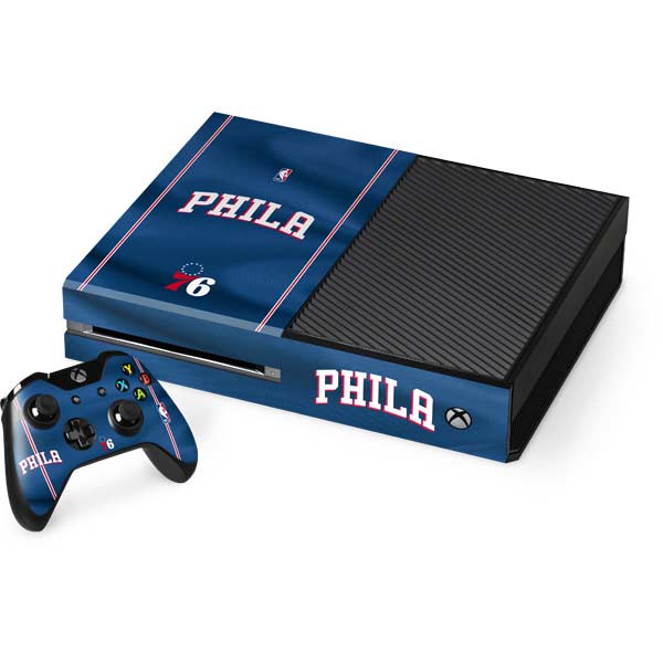 NBA Philadelphia 76ers Jersey Xbox One Console and Controller Bundle Skin