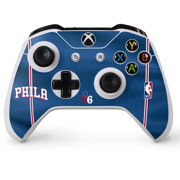 NBA Philadelphia 76ers Jersey Xbox One S Console and Controller Bundle Skin