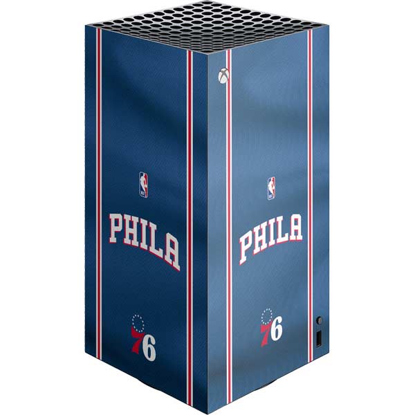 NBA Philadelphia 76ers Jersey XBox Series X Digital Edition Console Skin