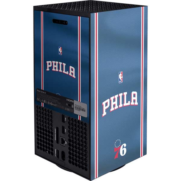 NBA Philadelphia 76ers Jersey XBox Series X Digital Edition Console Skin