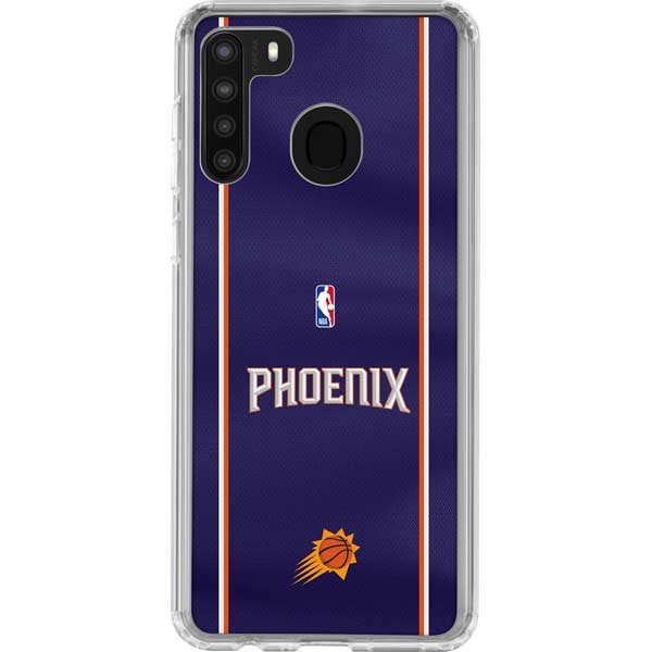 NBA Phoenix Suns Jersey Galaxy A21 Clear Case