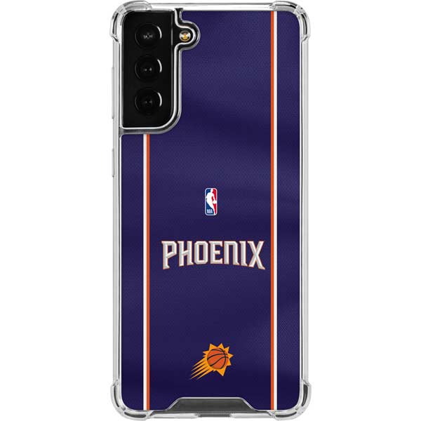 NBA Phoenix Suns Jersey Galaxy S21 FE Clear Case