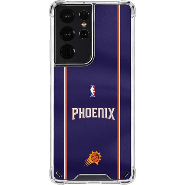 NBA Phoenix Suns Jersey Galaxy S21 Ultra 5G Clear Case