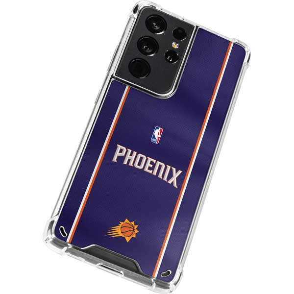 NBA Phoenix Suns Jersey Galaxy S21 Ultra 5G Clear Case