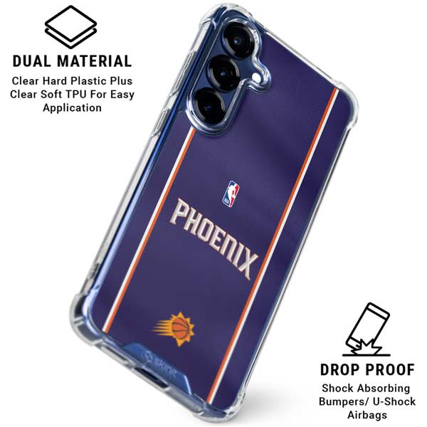 NBA Phoenix Suns Jersey Galaxy S25 Clear Case