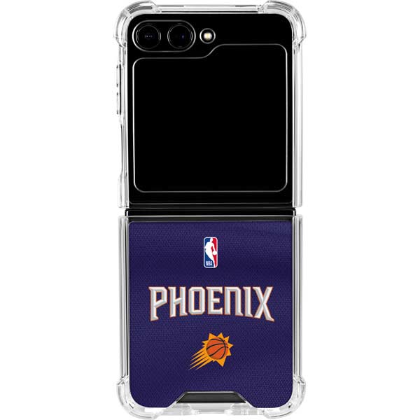 NBA Phoenix Suns Jersey Galaxy Z Flip5 5G Clear Case