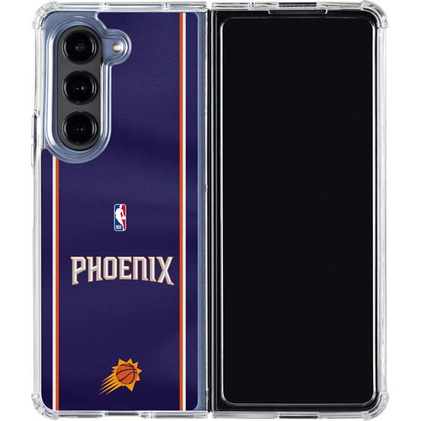 NBA Phoenix Suns Jersey Galaxy Z Fold5 5G Clear Case