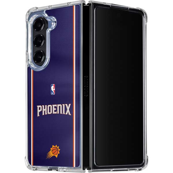 NBA Phoenix Suns Jersey Galaxy Z Fold5 5G Clear Case