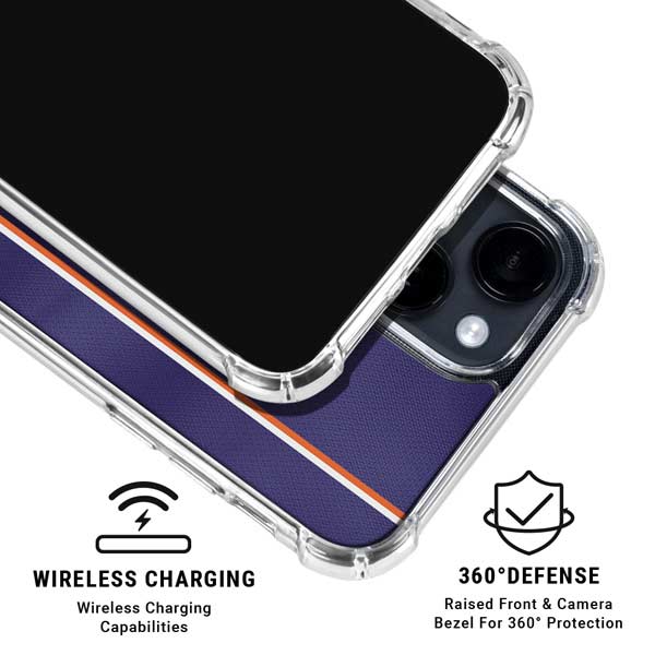 NBA Phoenix Suns Jersey iPhone 15 Plus Clear Case