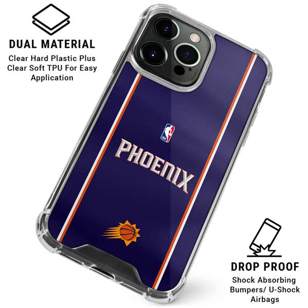 NBA Phoenix Suns Jersey iPhone 15 Pro Clear Case