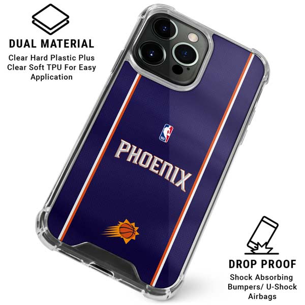 NBA Phoenix Suns Jersey iPhone 16 Pro Max Clear Case